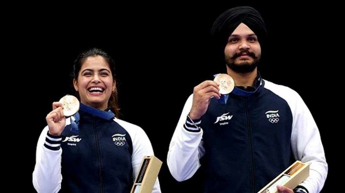 Paris 2024 Olympics: Manu Bhaker, Sarabjit Singh shoots second medal