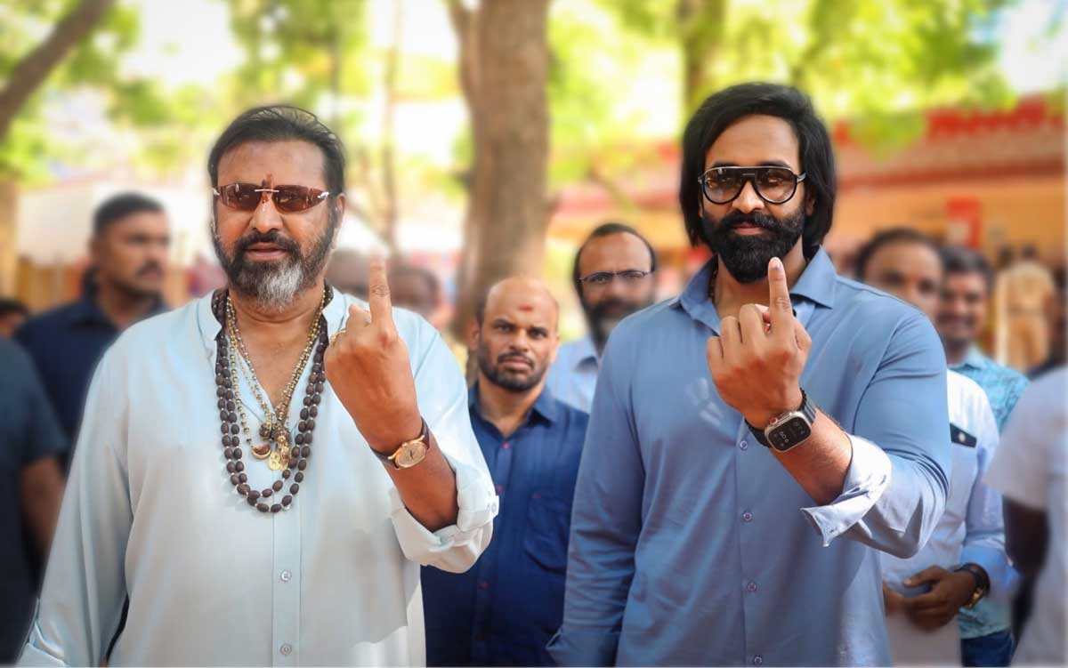 Tollywood Celebrities exercise their franchise, and urge voters to do so