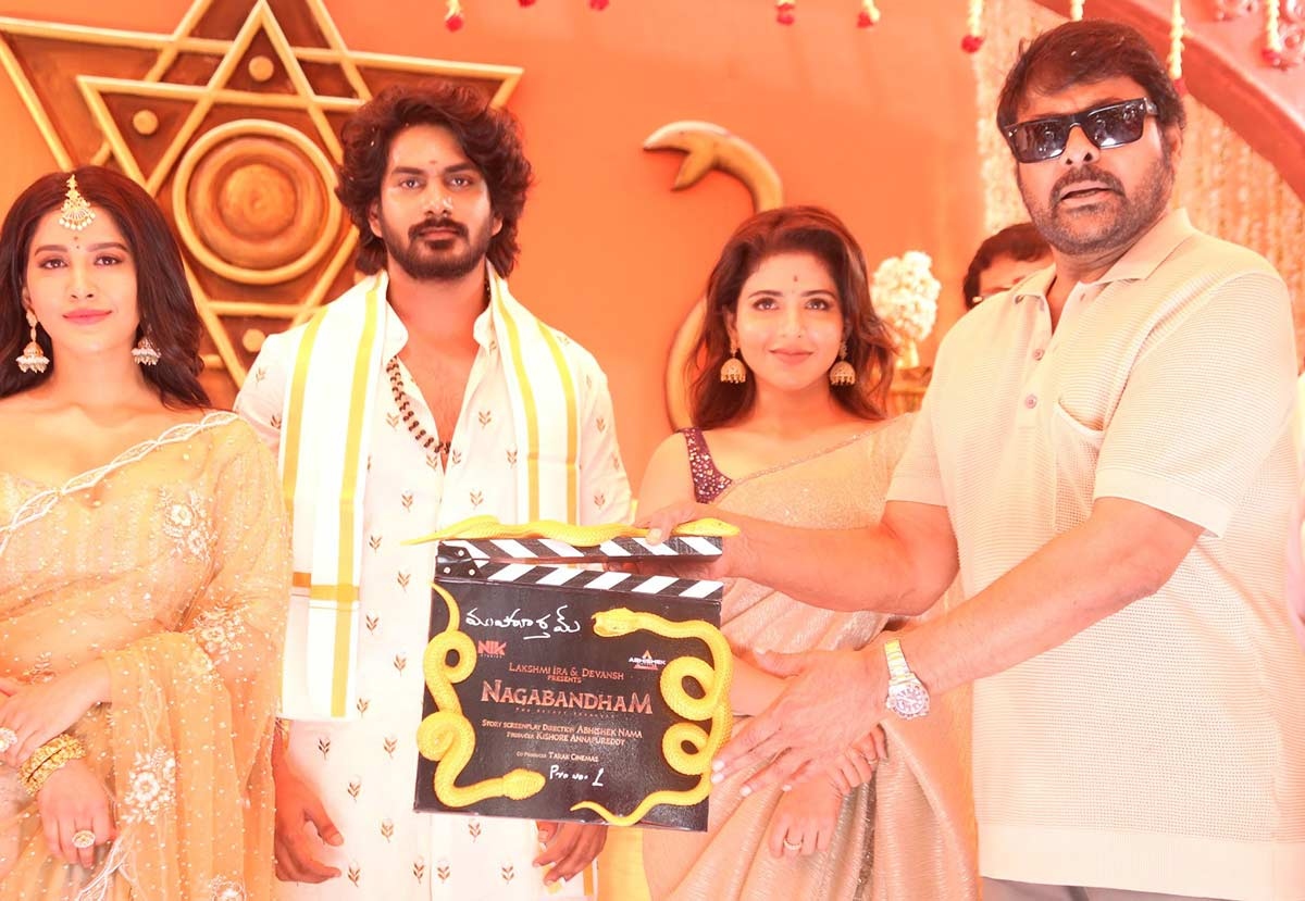 Megastar Chiranjeevi Sounds the Clapboard for Pan-India Adventure Nagabandham