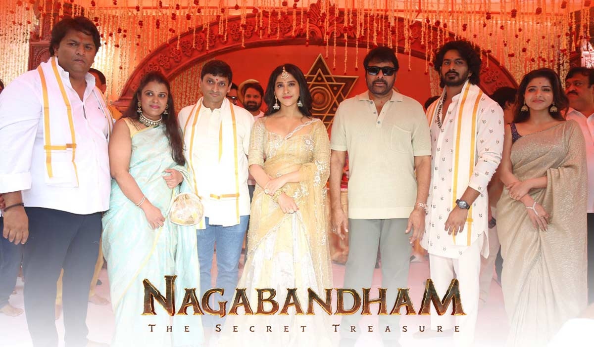 Megastar Chiranjeevi Sounds the Clapboard for Pan-India Adventure Nagabandham