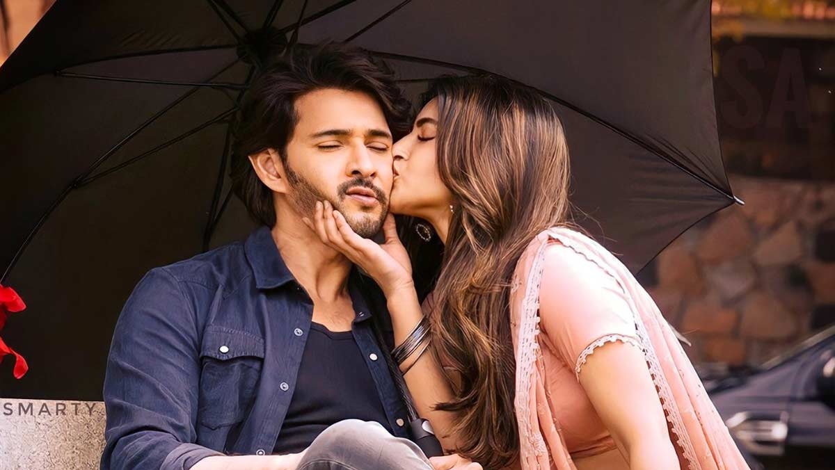 Guntur Kaarams Oh My Baby: Sreeleela plants a kiss to Mahesh