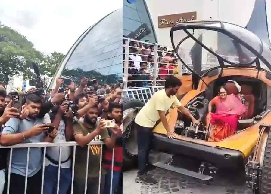 Prabhas aunt Rides in Kalki 2898 AD Buzzy Car, Igniting Fan Emotion