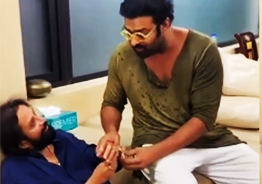Prabhas delights his mentor Satyanand on his B-Day