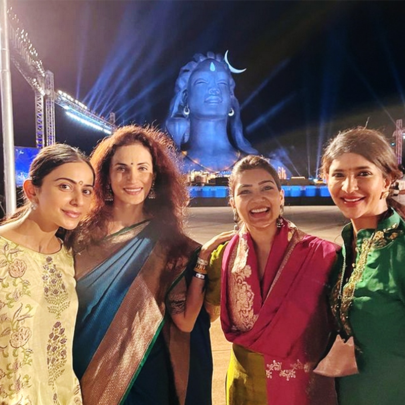 Pic Talk: Samantha, Rakul Preet, Lakshmi Manchu at Shiva Ratri event