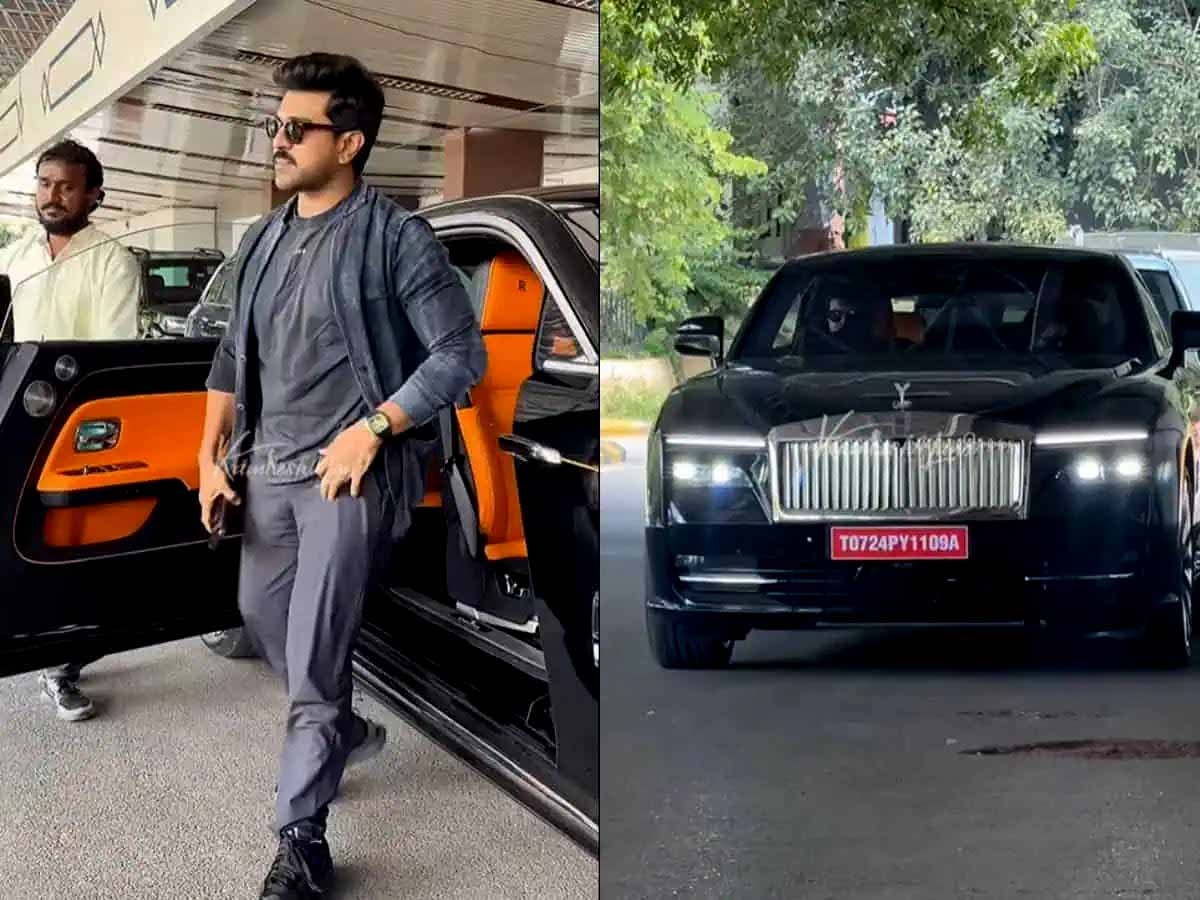 Global Star Ram Charan lands in Mumbai, His Rolls Royce becomes a rage