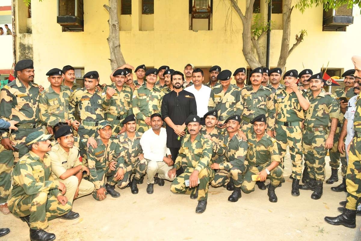Ram Charan bonds over with jawans in Amritsar