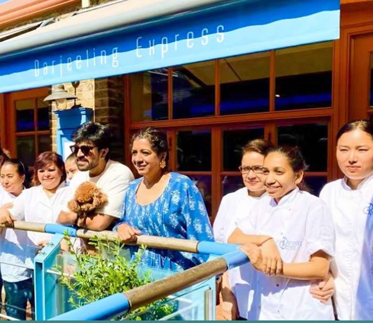 Ram Charan, Upasana satisfy tastebuds at Darjeeling Express, London