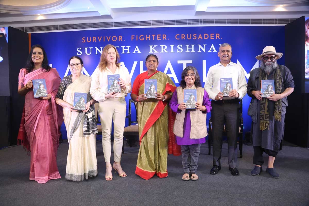 Telangana Minister Seethakka launches renowned social worker Sunitha Krishnans memoir I Am What I Am