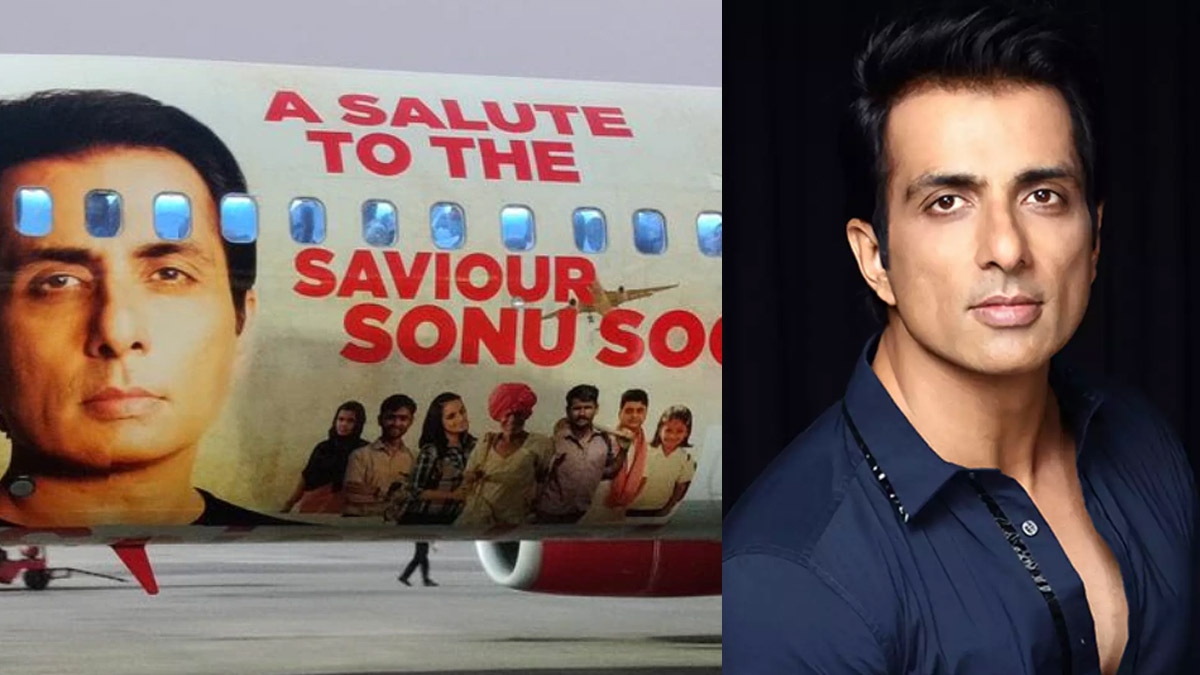 Sonu Sood boards Spice Jet plane that features his livery