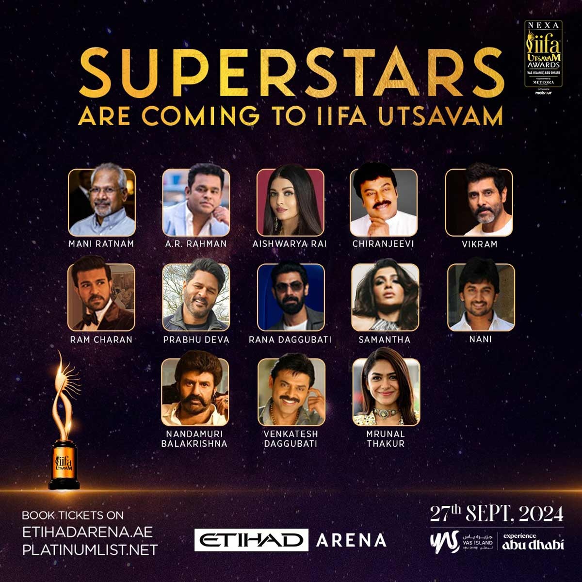 South Stars to sparkle at IIFA 2024 @ Yas Island, Abu Dhabi