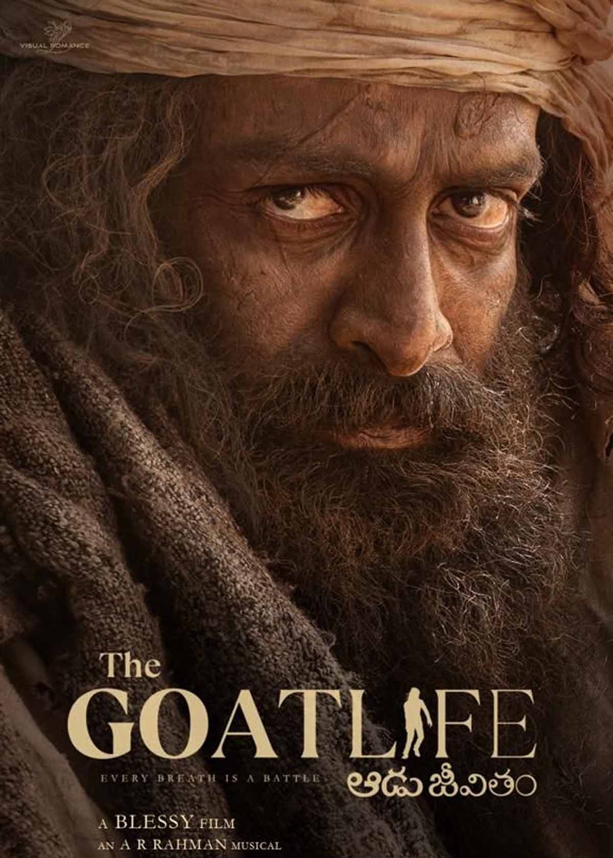 The Goat Life : Prabhas releases Prithviraj Sukumarans first look