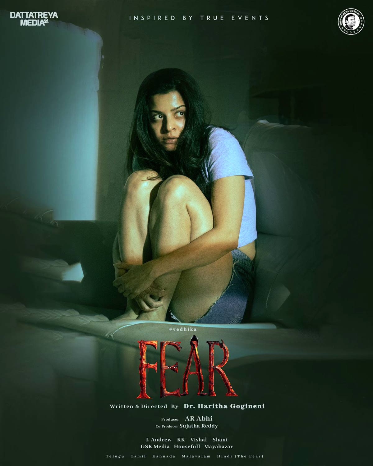 Vedhikas First Look from Fear Unveiled: A Chilling Glimpse