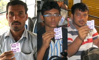 Innovative bus ticket advertising for 'Pataas'