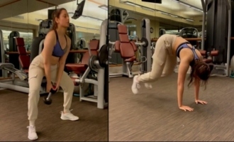 Actress Tamanna Gym Workout Video