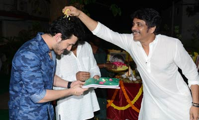 Akhil's movie launched in style