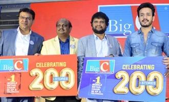 Akhil Launches Big C 200th Store @ ECIL X Roads, Hyd