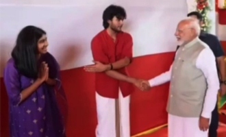 Akira introduces his sister Aadya to PM Modi as Pawan Kalyan watches amusinly