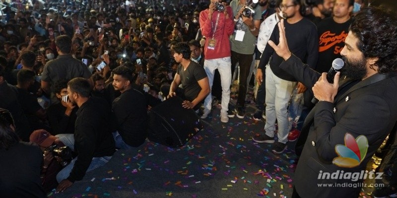Policemen face a challenge controlling Allu Arjuns fans