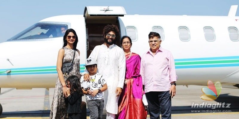 Allu Arjun & family, Ram Charan & family leave for Udaipur