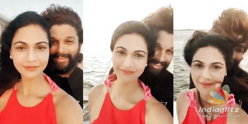 Wife posts video as she has fun with Allu Arjun on vacation
