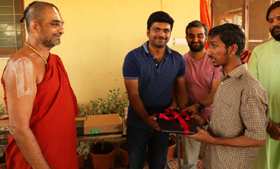 Raja The Great Team Donated Laptops to the Blind Children