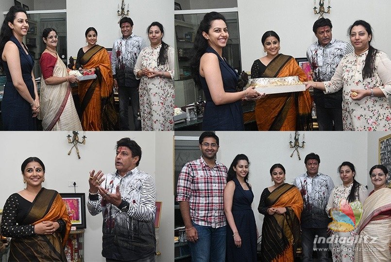 Balakrishna hosts Vidya Balan, family receives warmly