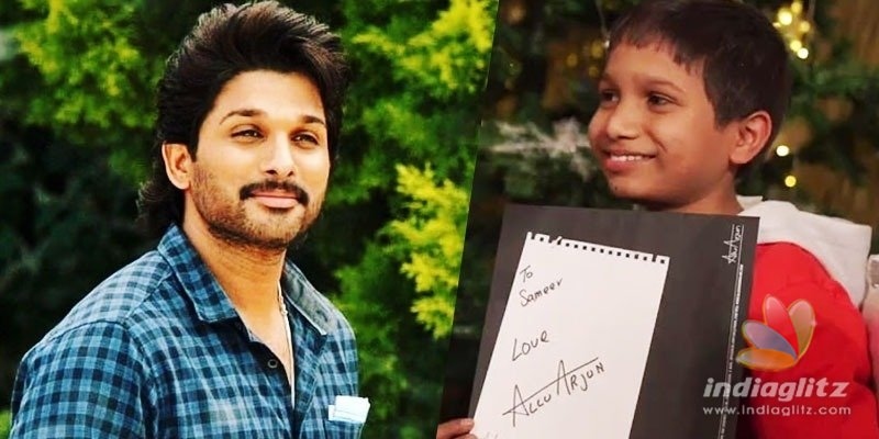 Allu Arjuns gesture for Sameer is so heart-touching!