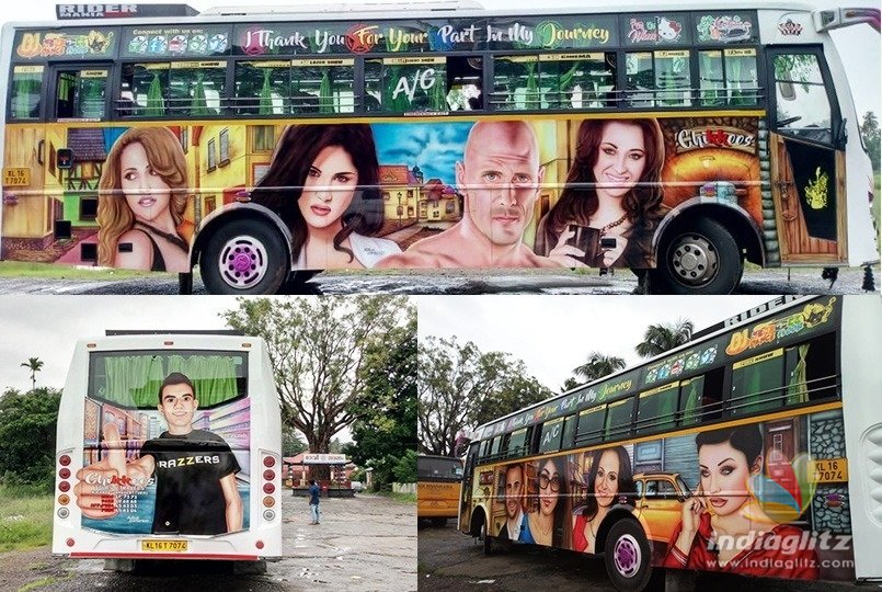 Kerala Pornstars - Believe it or not: Images of porn stars on Indian buses - Malayalam News -  IndiaGlitz.com