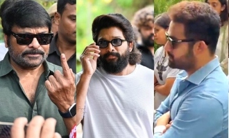 Tollywood Celebrities exercise their franchise, and urge voters to do so