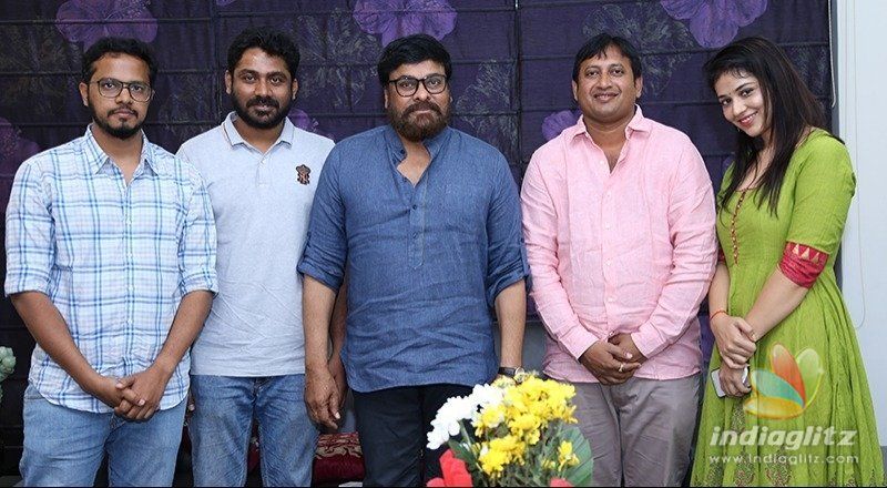 Taxiwaala producer SKN blessed by Chiranjeevi