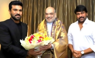 Chiranjeevi and Ram Charan Meets Union Home Minister Amit Shah