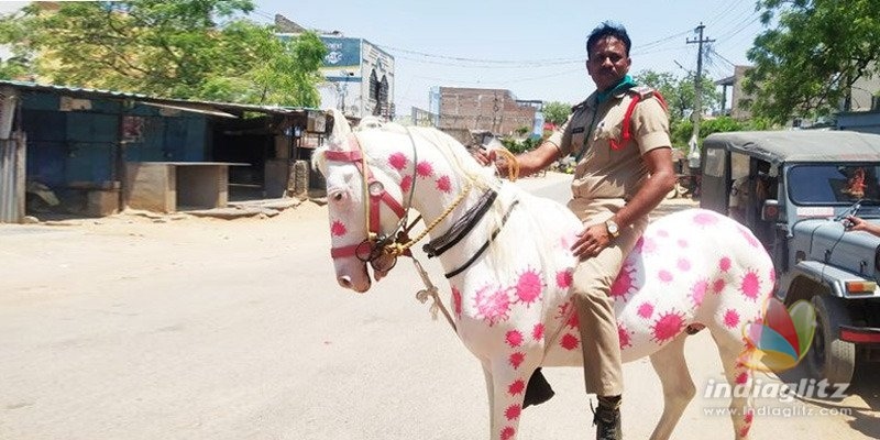 Viral Pic: Kurnool SI rides corona horse