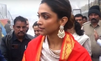 Deepika Padukone prays at Tirumala