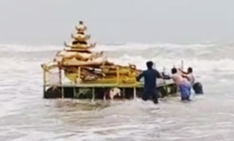 Cyclone Asani brings 'golden temple' to Srikakulam