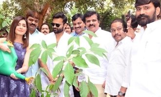 'Prati Roju Pandage' team plants saplings as part of Green India Challenge
