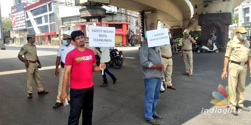 Hyderabad: Cops punishing those violating Janata Curfew