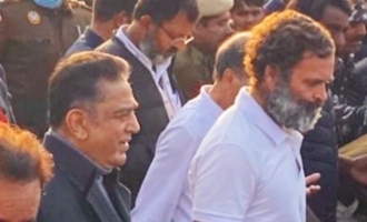 Kamal Haasan joins Rahul Gandhi Yatra