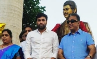 Universal Hero Kamal Haasan unveils Super Star Krishna statue in style