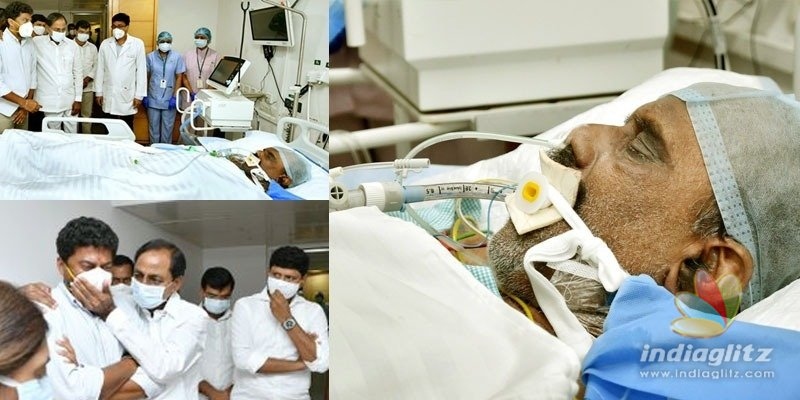 KCR visits former HM Narasimha Reddy in hospital; consoles family