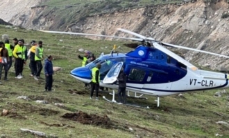 Helicopter makes an emergency away from Kedarnath helipad