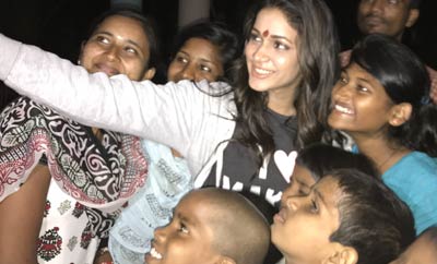 Lavanya turns emotional after spending time with orphans