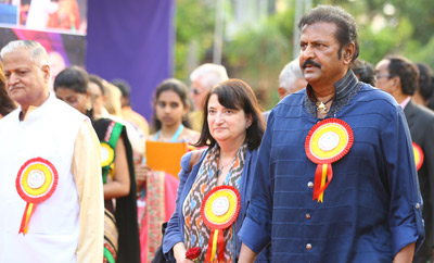 Mohan Babu Birthday Celebrations At Sree Vidyanikethan, Tirupati