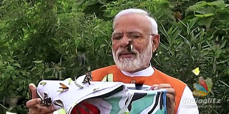 Modi releases butterflies, gets trolled