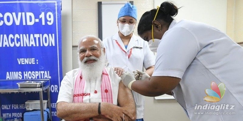 Viral Pic: Narendra Modi receives coronavirus vaccines first dose