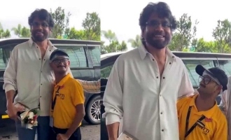 Nagarjuna delights differently abled fan pushed by his bodyguard