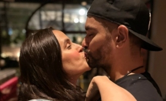 Neha Dhupia celebrates her Hubby's B-Day with a passionate kiss