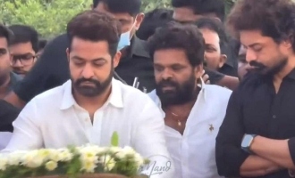 Jr NTR pays floral, emotional tributes to Sr NTR on his birth anniversary