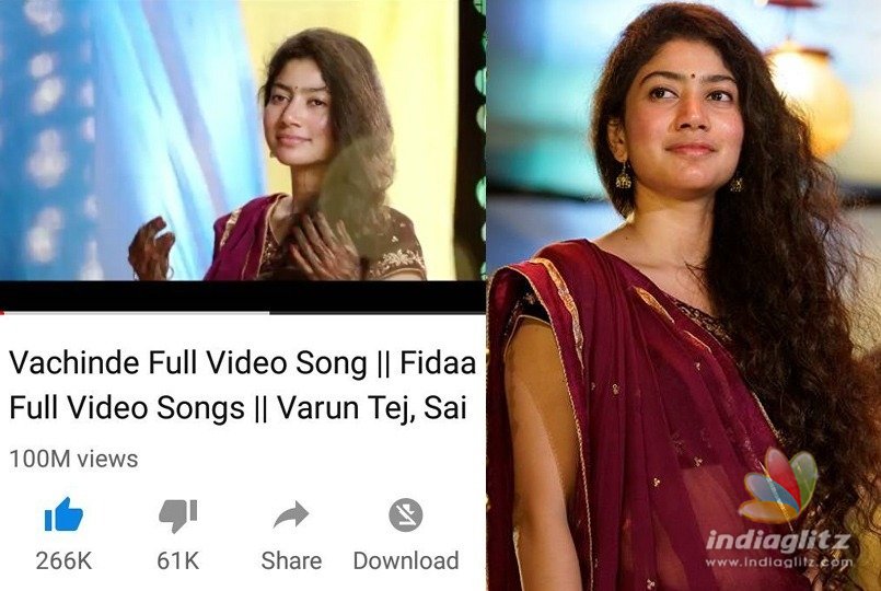 Sai Pallavis song excels even Prabhas blockbuster