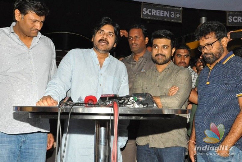 Pawan pats Team Rangasthalam, to attend success meet