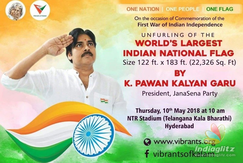 Pawan Kalyan to unfurl worlds largest Tricolour